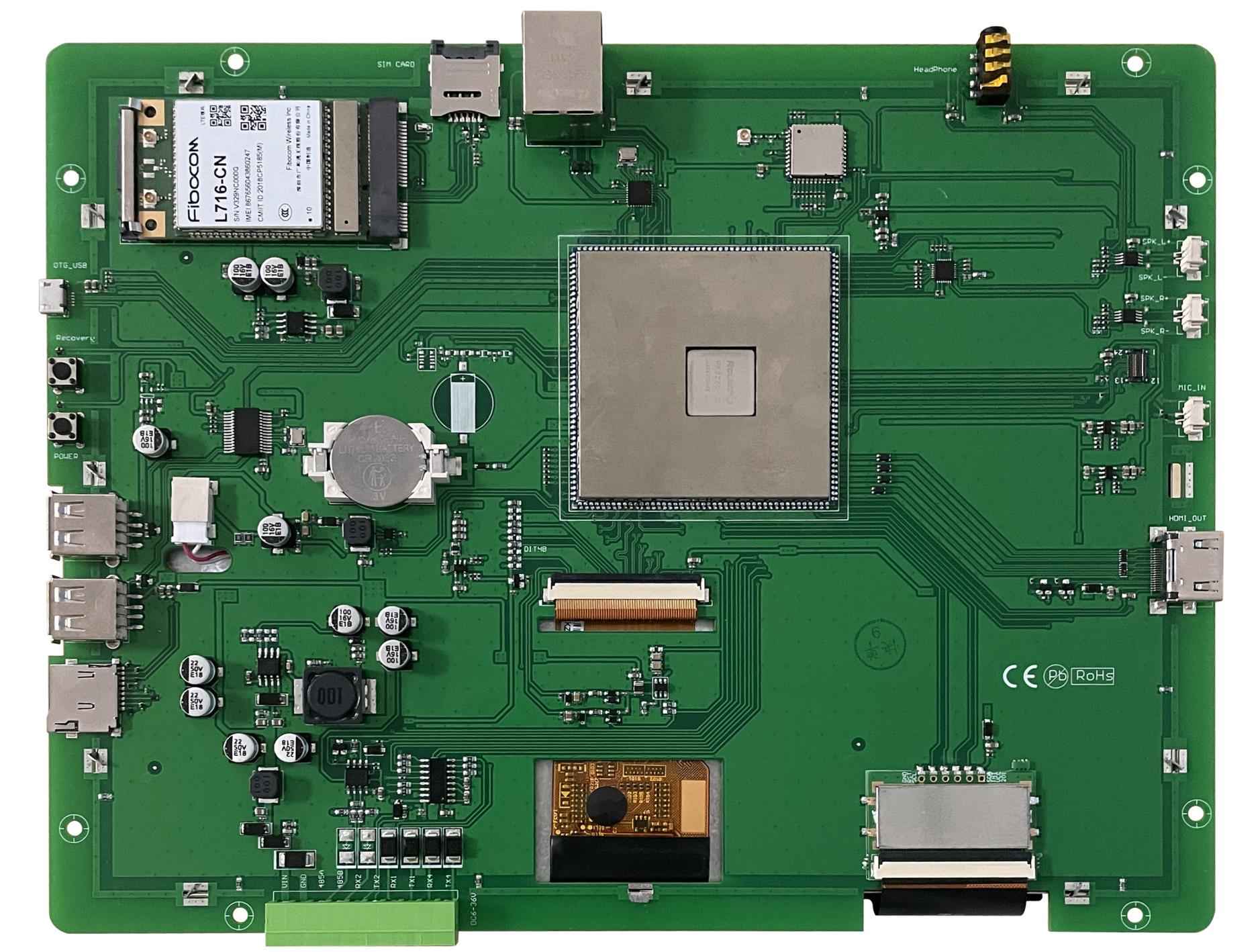 DMG10768T104_34WTC DWIN 10.4" ёмкостный Android-дисплей 1024*768 промышленного класса с сенсорной ёмкостной панелью