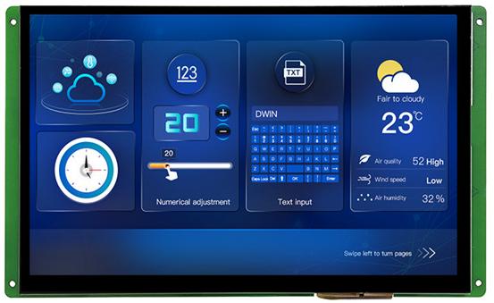 DMG12800K101_03W T5L2 UART HMI 10.1" IPS ЖК-дисплей медицинского класса