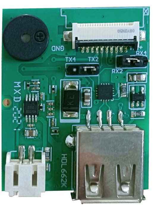 HDL662K DWIN плата отладки с разъемом FCC10Pin 0.5мм, Speaker 2Pin и USB интерфейсом