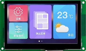 DMG48270S043_03W DWIN T5L1 UART HMI 4.3" TN ЖК-дисплей для суровых условий окружающей среды