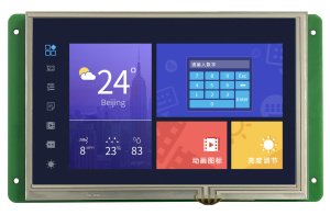 DMG12800K070_03W DWIN T5L1 UART HMI 7" IPS ЖК-дисплей медицинского класса
