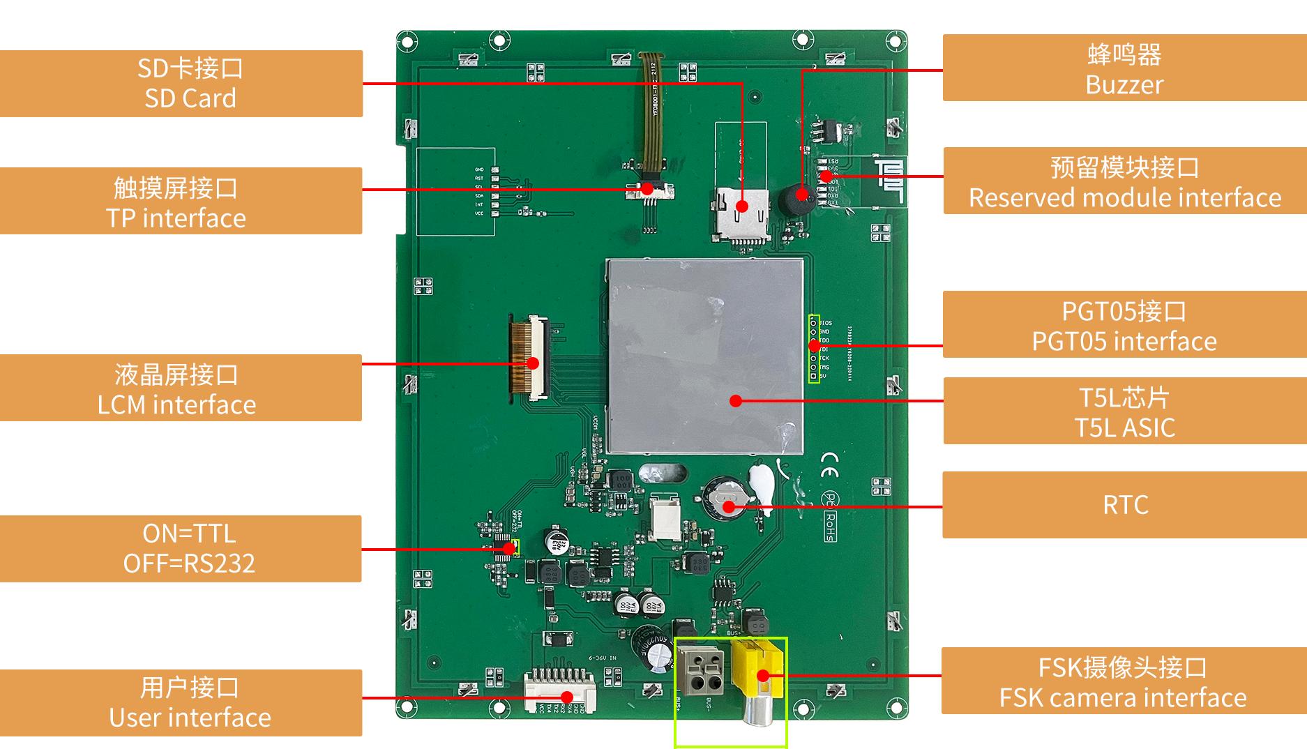 DMG10768T080_26W DWIN T5L2 UART HMI 8" IPS ЖК-дисплей с шиной FSK 1024xRGBx768 промышленного класса
