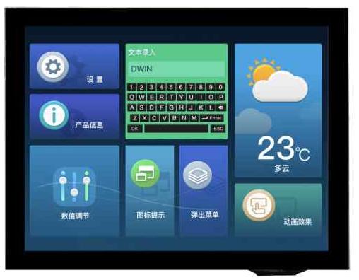 HDW080_002LC DWIN 8" IPS ЖК-дисплей 1024x768 с USB и HDMI интерфейсом и сенсорной ёмкостной панелью