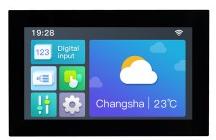 HDW070_007L DWIN 7" IPS ЖК-дисплей 1024*600 c USB и HDMI интерфейсом и сенсорной ёмкостной панелью