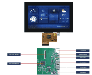 DMG10600F070_01W DWIN T5L0 HMI 7" супертонкий ЖК-дисплей COF серии