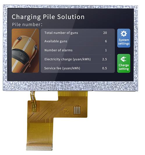 LI48272T043HA3098 DWIN 4.3" IPS ЖК-модуль 480×272 с RGB интерфейсом
