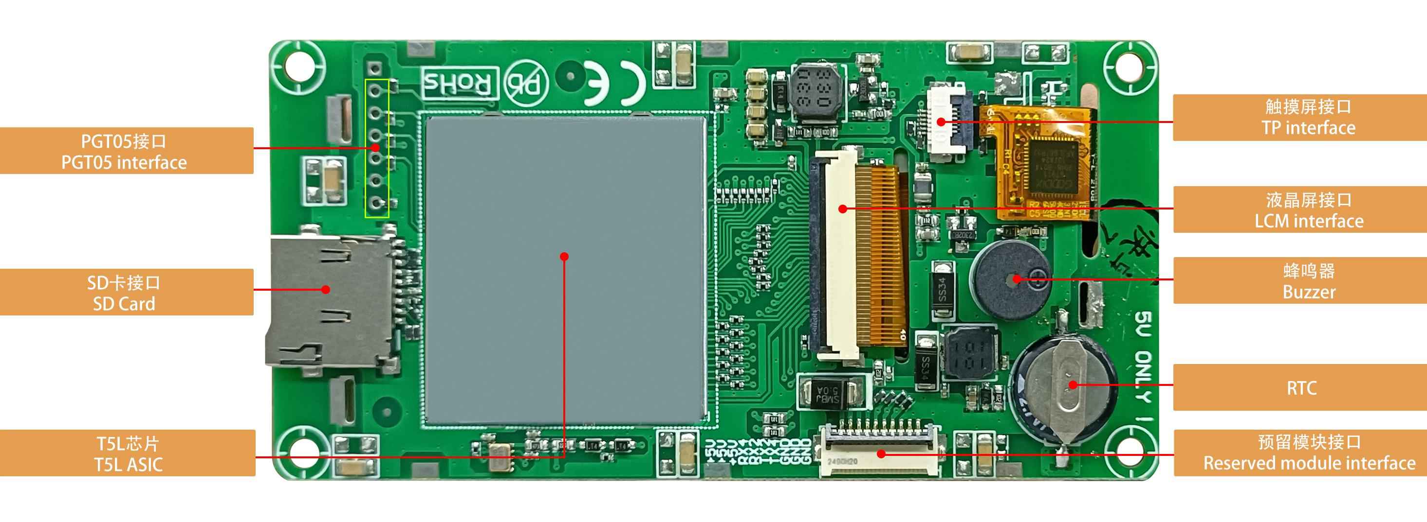 DMG64360T030_01W DWIN T5L0 UART HMI 3" IPS ЖК-дисплей промышленного класса
