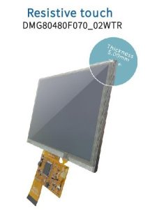 DMG80480F070_02W DWIN T5L0 7" супертонкий ЖК-дисплей COF серии
