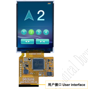 DMG32240F035_01W DWIN T5L0 UART HMI 3.5" ультратонкий IPS ЖК-дисплей COF  серии