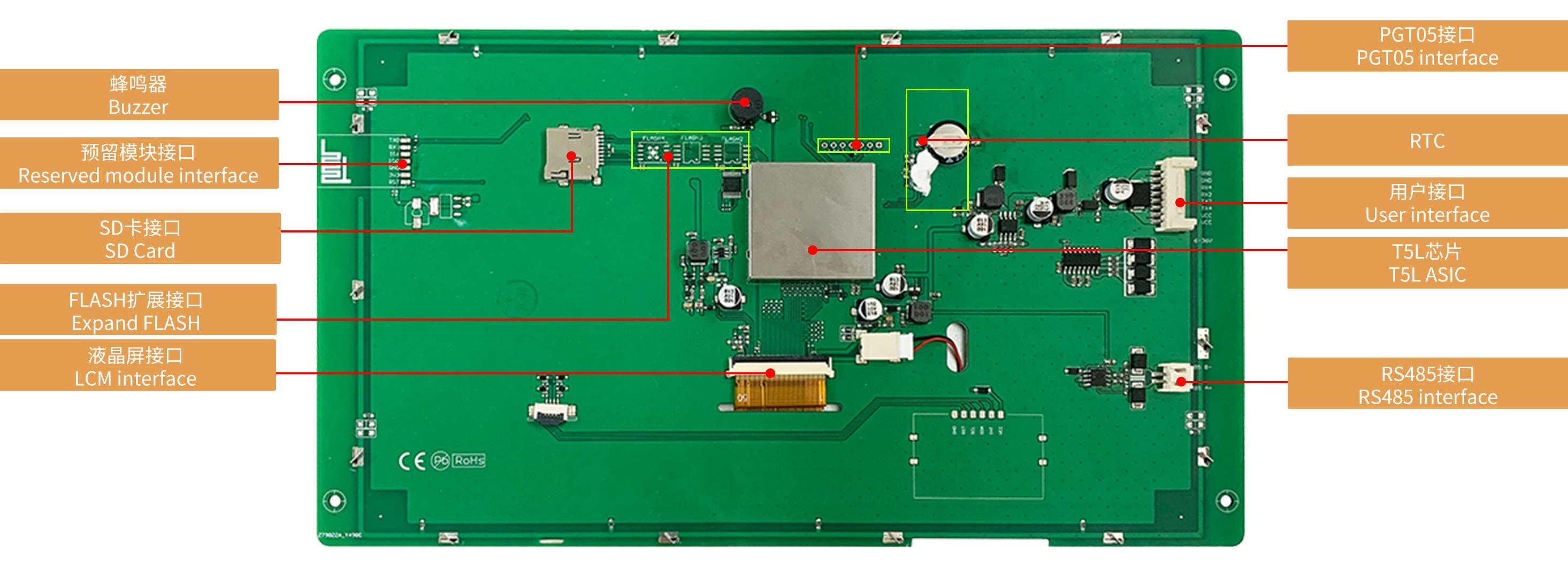 DMG10600K101_03W T5L2 UART HMI 10.1" IPS ЖК-дисплей медицинского класса