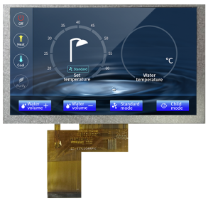 LI80480C050HA9098 DWIN 5" IPS ЖК-модуль800*480 с RGB интерфейсом