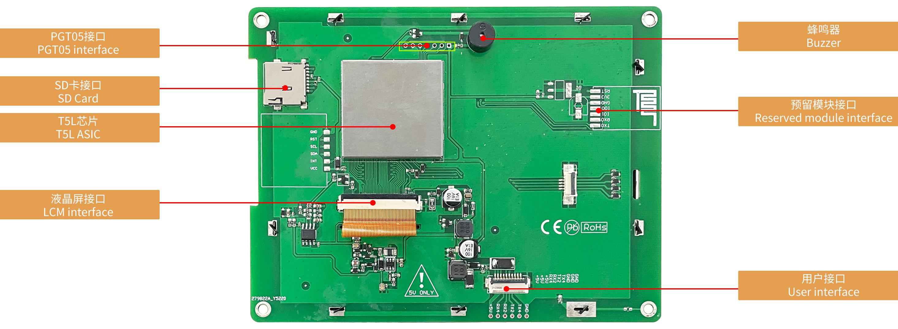 DMG64480C056_03W DWIN T5L1 UART HMI 5.6" TN ЖК-дисплей коммерческого класса