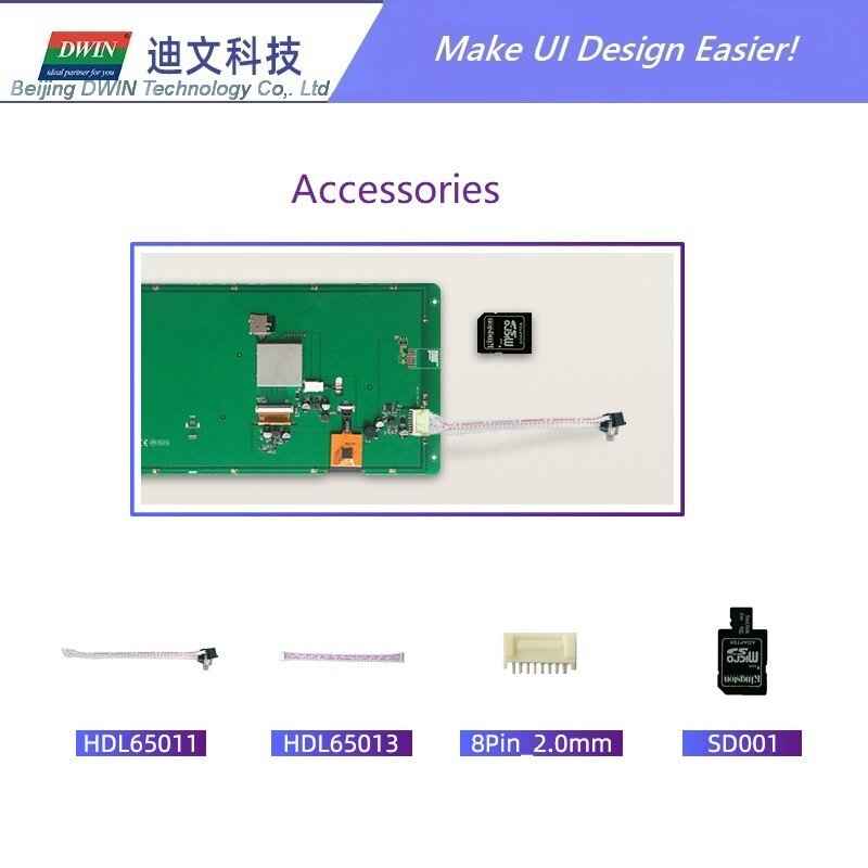 DMG12800K080_03W DWIN T5L2 UART HMI 8" IPS ЖК-дисплей медицинского класса