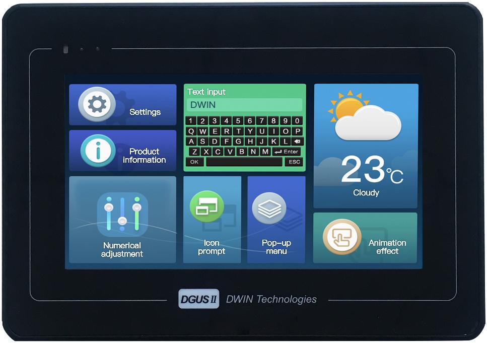 DMG80480T070_15W DWIN T5L1 UART HMI 7" TN ЖК-дисплей в корпусе промышленного класса