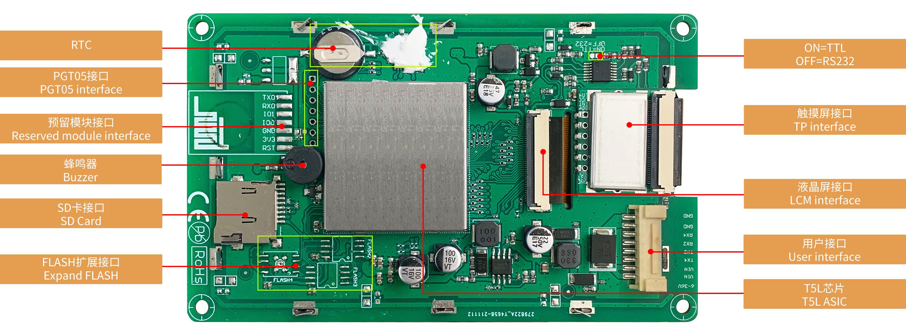 DMG80480T043_09W DWIN T5L0 UART HMI 4.3" IPS ЖК-дисплей промышленного класса