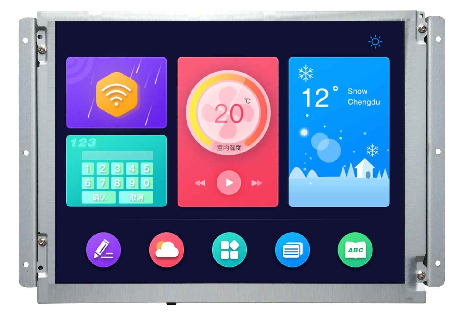 DMG80600C121_03W DWIN T5L1 UART HMI 12.1" TN ЖК-дисплей коммерческого класса