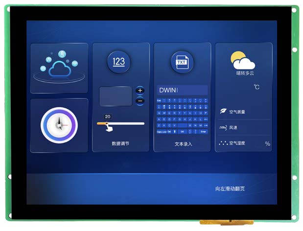 EKT080B DWIN T5L2 UART HMI 8" IPS ЖК-дисплей с оценочной платой разработки