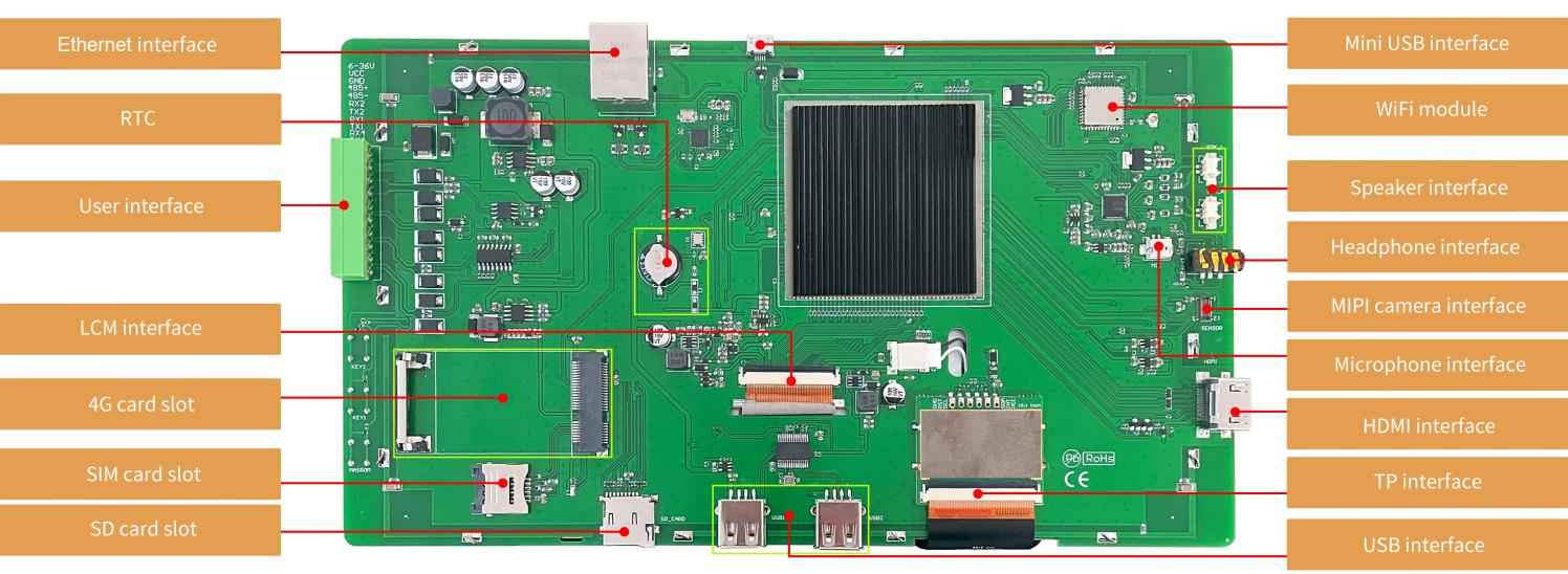 DMG10600T101_33WTC DWIN 10.1" 1024*600 емкостный Android ЖК-дисплей промышленный класса с сенсорной ёмкостной панелью