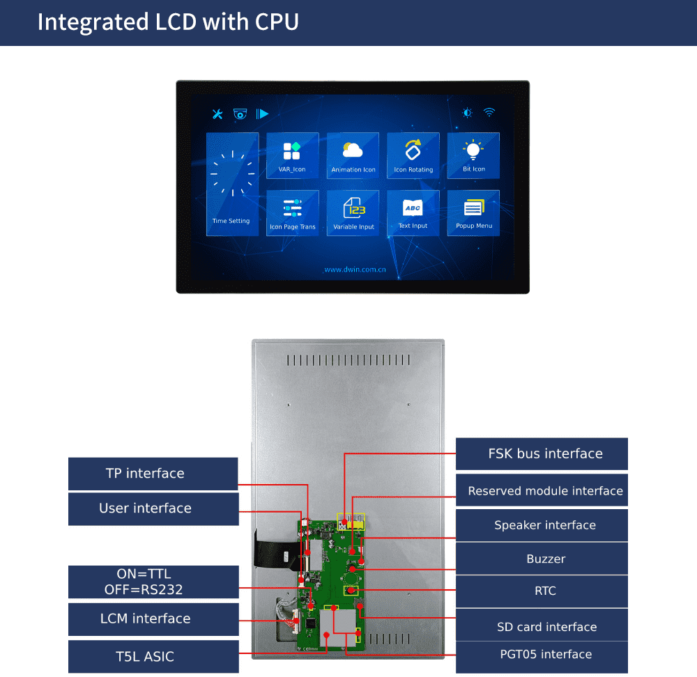 DMG19108C215_05W DWIN T5L UART HMI 21.5" 2K HD IPS ЖК-дисплей коммерческого класса