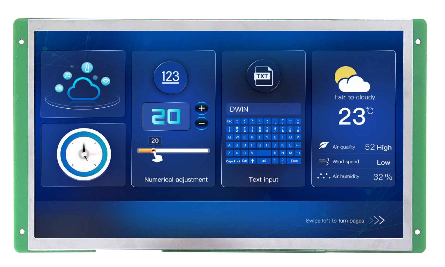 DMG10600K101_03W T5L2 UART HMI 10.1" IPS ЖК-дисплей медицинского класса