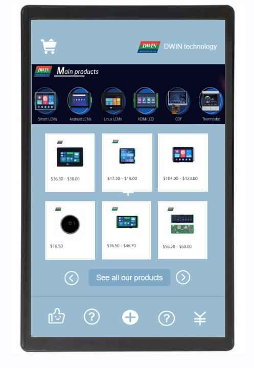 HDW215_002L DWIN 21.5" IPS ЖК-дисплей 1920x1080 с HDMI интерфейсом в корпусе с сенсорной ёмкостной панелью