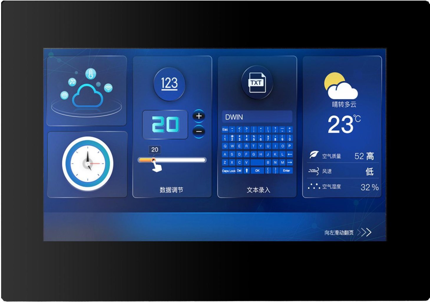 DMG80480C070_15WTR DWIN T5L0 UART HMI 7" TV-TN ЖК-дисплей коммерческого класса с сенсорной резистивной панелью