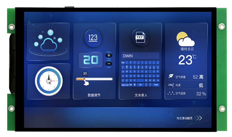 EKT080C DWIN T5L2 UART HMI 8" IPS-TFT ЖК-дисплей с оценочной платой разработки