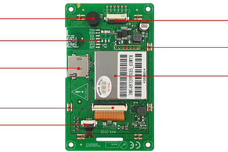 DMG48320C035_03W DWIN T5L1 UART HMI 3.5" IPS ЖК-дисплей коммерческого класса