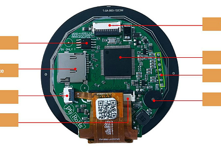 DMG48480C021_02WTC DWIN T5L1 UART HMI 2.1" круглый IPS ЖК-дисплей коммерческого класса с сенсорной ёмкостной панелью
