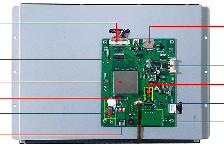 DMG10768K121_03W DWIN T5L2 UART HMI 12.1" IPS-TFT ЖК-дисплей медицинского класса