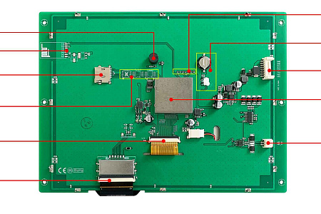 DMG10768K097_03W DWIN T5L2 UART HMI 9.7" TN ЖК-дисплей медицинского класса