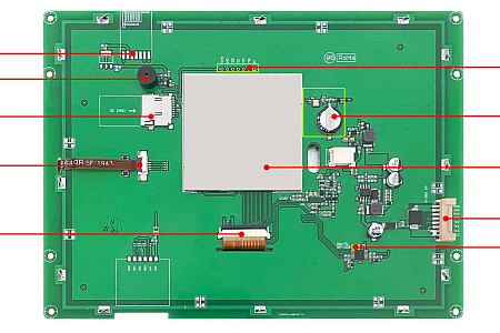 DMG10768T080_01W T5L2 UART HMI 8" IPS-TFT ЖК-дисплей промышленного класса