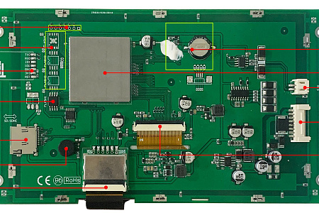 DMG80480K070_03W DWIN T5L1 UART HMI 7" TN ЖК-дисплей медицинского класса