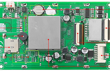 DMG80480K043_03W DWIN T5L1 UART HMI 4.3" ЖК-дисплей медицинского класса
