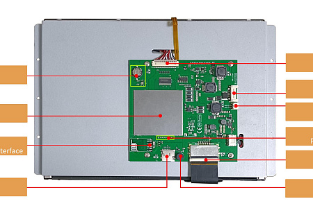 DMG10768S121_03W DWIN T5L2 UART HMI 12.1" IPS ЖК-дисплей для суровых условий окружающей среды