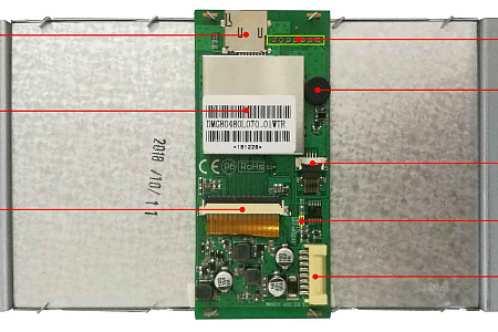 DMG80480L070_01WTR DWIN T5L1 UART HMI 7" TN-TFT ЖК-дисплей потребительского класса