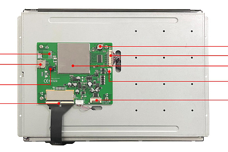 DMG10768K150_03W DWIN T5L2 UART HMI 15" IPS ЖК-дисплей медицинского класса