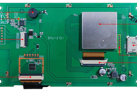 DMG80480C050_04W DWIN T5L0 UART HMI 5" IPS ЖК-дисплей коммерческого класса
