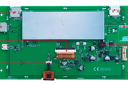 DMG80480T070_41W DWIN T5L HMI 7" TN TFT цифровой видеоэкран промышленного класса