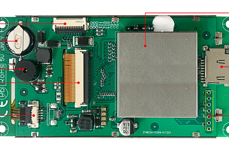 DMG80480K035_03W DWIN T5L1 UART HMI 3.5" IPS ЖК-дисплей медицинского класса