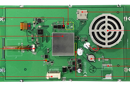 DMG12800T080_01W DWIN T5L2 UART HMI 8" IPS ЖК-дисплей промышленного класса