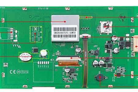 DMG80480T070_05W DWIN T5L0 UART HMI 7" TN ЖК-монитор промышленного класса