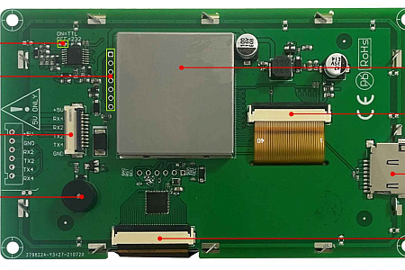 DMG48270C043_04W DWIN T5L0 UART HMI 4.3" TV ЖК-дисплей коммерческого класса
