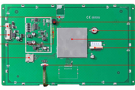 DMG12800K101_03W T5L2 UART HMI 10.1" IPS ЖК-дисплей медицинского класса