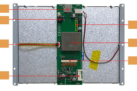 DMG80600Y080_01NR DWIN T5L1 UART HMI 8" TV-TN ЖК-дисплей класса красоты с сенсорной резистивной панелью