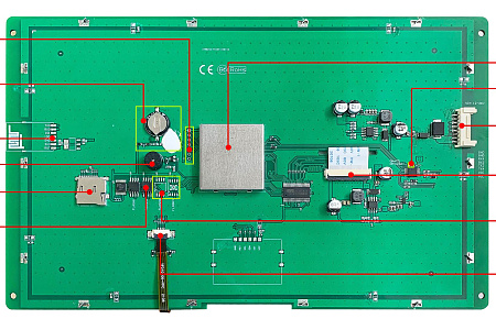 DMG12800T101_01W T5L2 UART HMI 10.1" IPS ЖК-дисплей промышленного класса