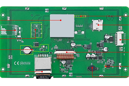 DMG80480T070_09W T5L UART HMI 7" TN ЖК-дисплей промышленного класса