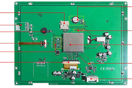 DMG80600T080_02W T5L1 UART HMI 8" TN ЖК-модуль промышленного класса