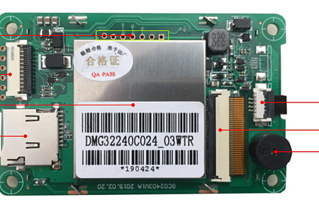 DMG32240C024_03W DWIN T5L1 UART HMI 2.4" TN-TFT ЖК-дисплей коммерческого класса