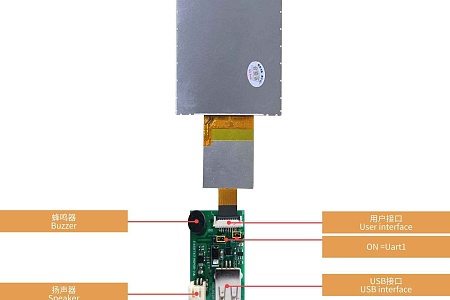 DMG80480C070_06W DWIN T5L1 UART HMI 7" TN ЖК-дисплей коммерческого класса